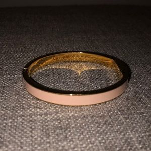 Kate spade blush pink and gold bangle